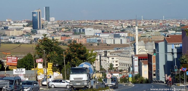 www.europa-radtour.eu: Etappe 190 Çerkezköy - Çatalca - Büyükçekmece - Istanbul