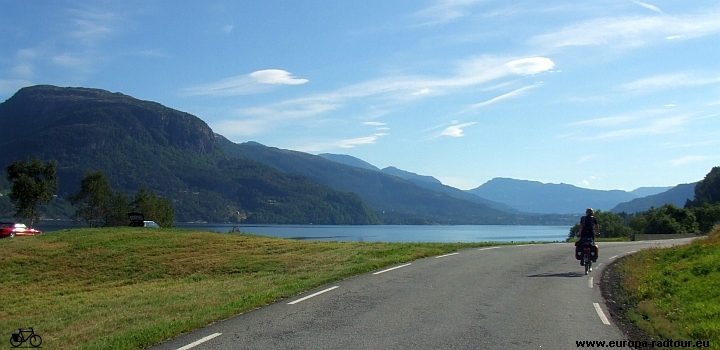 Norwegen mit dem Fahrrad: Radtour Osoyro - Utne