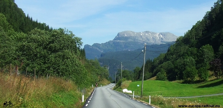 Norwegen mit dem Fahrrad: Radtour Osoyro - Utne