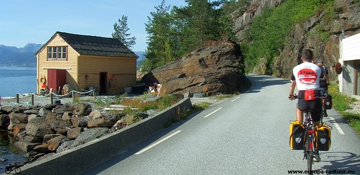 Norwegen mit dem Fahrrad: Radtour Osoyro - Utne