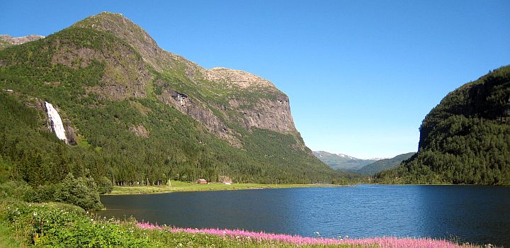 Norwegen mit dem Fahrrad: Radtour Osoyro - Utne - Foss (Voss)