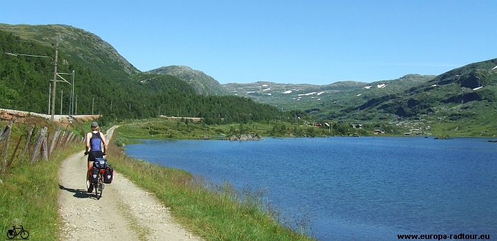 Norwegen mit dem Fahrrad: Radtour Voss - Mjøfjell - Upsete - Myrdal - (Rallarvegen)- Finse