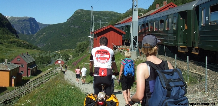 Norwegen mit dem Fahrrad: Radtour Voss - Mjøfjell - Upsete - Myrdal - (Rallarvegen)- Finse