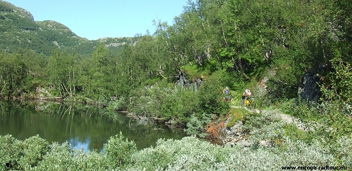 Norwegen mit dem Fahrrad: Radtour Voss - Mjøfjell - Upsete - Myrdal - (Rallarvegen)- Finse