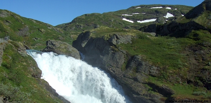 Norwegen mit dem Fahrrad: Radtour Voss - Mjøfjell - Upsete - Myrdal - (Rallarvegen)- Finse