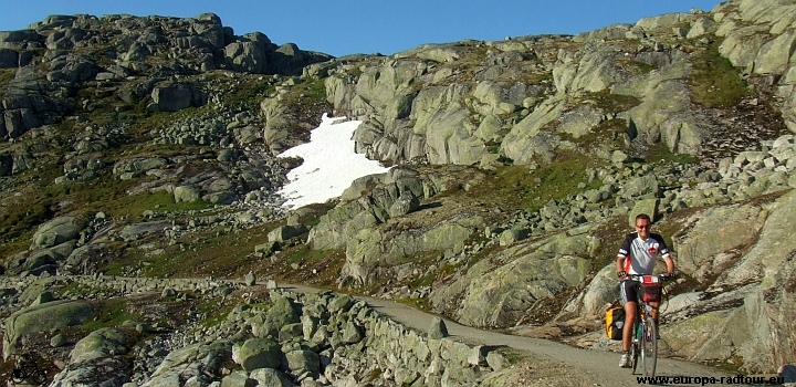 Norwegen mit dem Fahrrad: Radtour Voss - Mjøfjell - Upsete - Myrdal - (Rallarvegen)- Finse