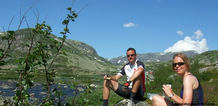 Mit dem Fahrrad durch Norwegen: Radtour Finse - Haugastol - Geilo - Skurdalen