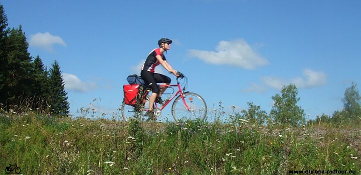 Mit dem Fahrrad durch Finnland: Radtour von Porvoo über Liljendal nach Kouvola.