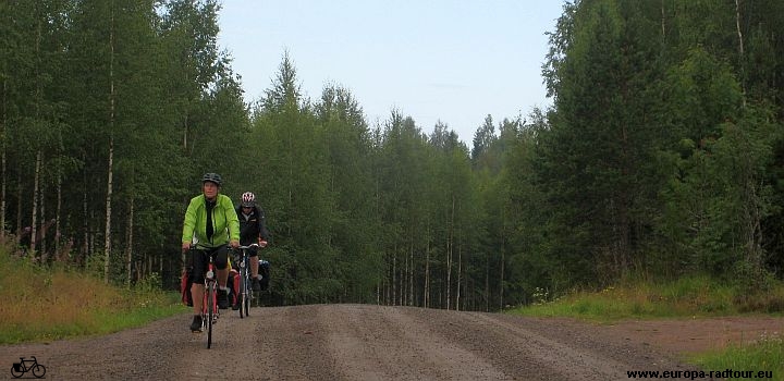 Mit dem Fahrrad durch Finnland: Radtour von Kouvola nach Lappenranta.