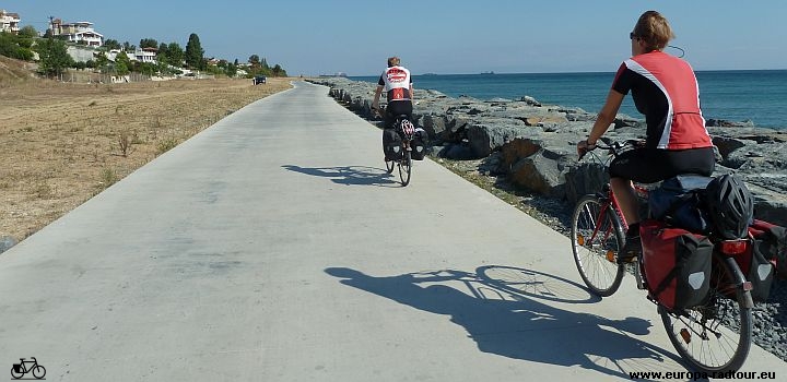 www.europa-radtour.eu: Etappe 190 Çerkezköy - Çatalca - Büyükçekmece - Istanbul