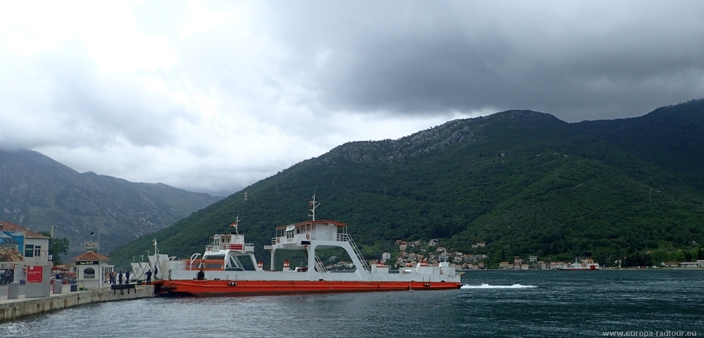 Radtour Dubrovnik: Fähre Lepetane - Kamenari